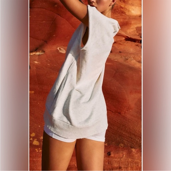 NWOT Free People FP Movement Muscle Tunic Sleeveless Sweatshirt - Picture 2 of 16